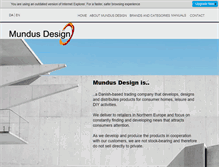 Tablet Screenshot of mundus-design.com